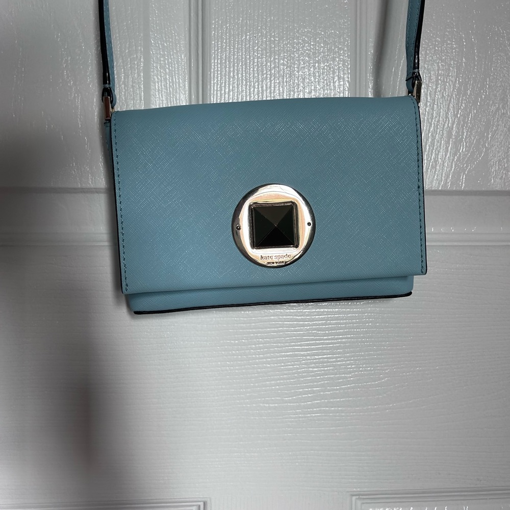 Kate Spade Crossbody Blue Purse Small - Picture 3 of 6